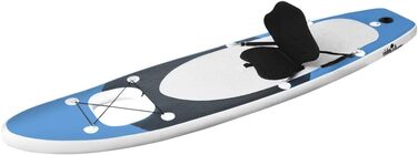 Набір SUP-борду vidaXL надувний для дорослих, стійка дошка для веслування, морський синій, 300x76x10 см