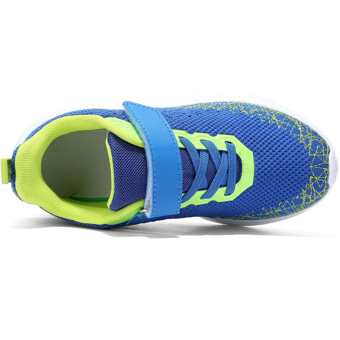 Дитячі кросівки для хлопчиків: спортивні, зала, біг, дихаючі, блакитні та жовті, 29 EU
