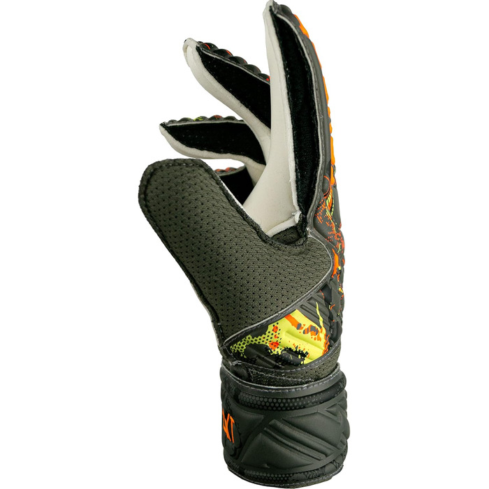 Воротарські рукавички Reusch Attrakt Solid Junior унісекс із оптимальним зчепленням, зелено-оранжеві, розмір 5