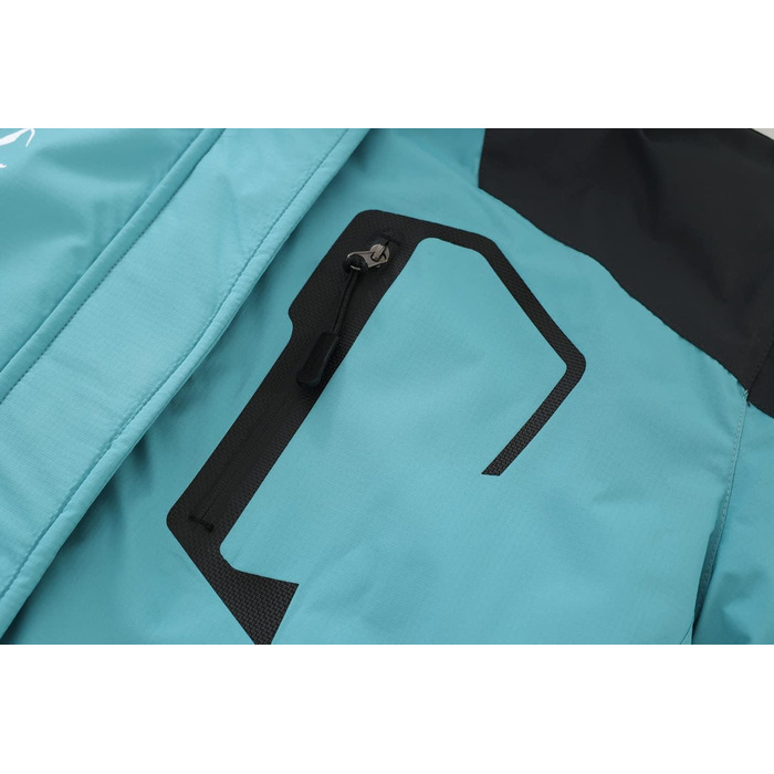 Жіноча водонепроникна куртка-дощовик Spmor, легка, вітрозахисна, з капюшоном, світло-блакитна