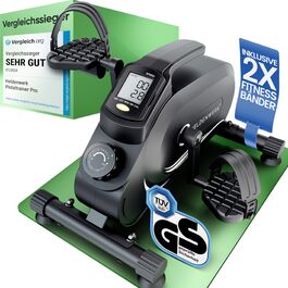 Тренажер для ніг та рук HELDENWERK Pedaltrainer PRO Set — домашній велотренажер для літніх людей та реабілітації, безшумний, сертифікований TÜV/GS