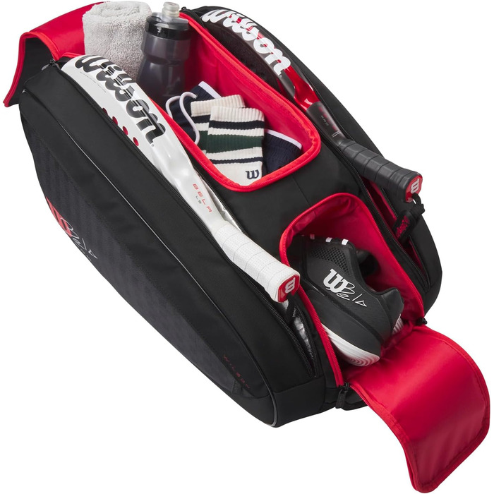 Сумка для падел Wilson Bela Super Tour Thermoguard - професійна, легка, з надійними застібками та зручним зберіганням