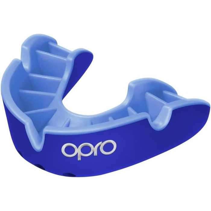 Захисна капа OPRO Silver для регбі, хокею, ММА, боксу, баскетболу, синя, для юніорів