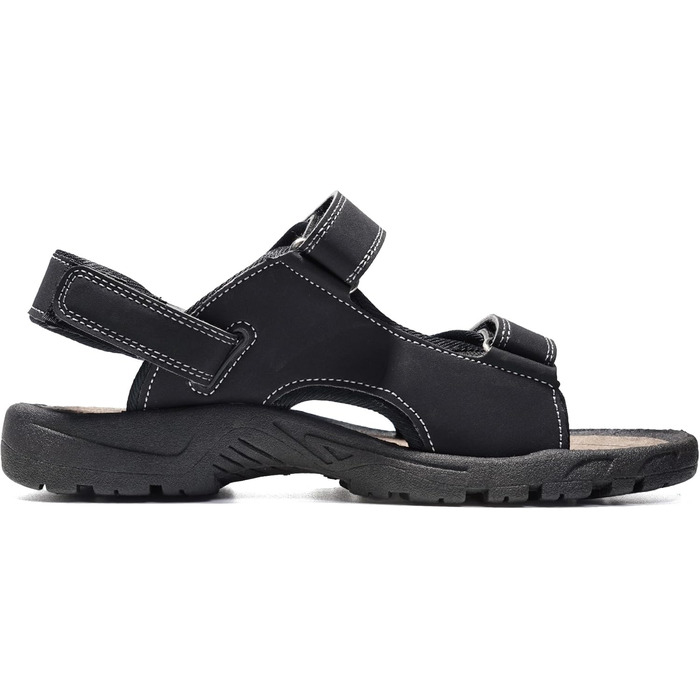 Чоловічі сандалі JOMIX для активного відпочинку на липучках: пляж, гори, подорожі - 44 EU, чорні