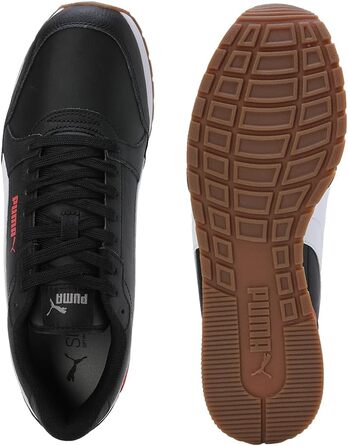 Кросівки PUMA St Runner V3 Nl, унісекс, чорно-біло-червоні (42 EU)