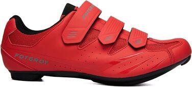 Велосипедні туфлі для жінок, шосейні велотуфлі з шипами, сумісні з Peloton, SPD, ARC, Look, Delta, Unisex, для занять велоспортом в залі та на вулиці, 43 EU, червоні