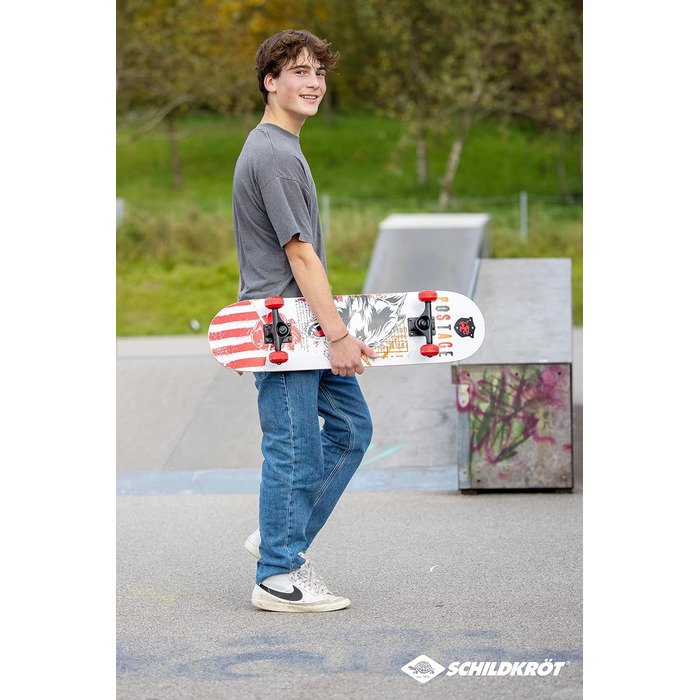 Скейтборд Schildkröt Grinder 31'' Преміум, 9 шарів клену, ABEC9, двосторонній кіктейл, гриптейп