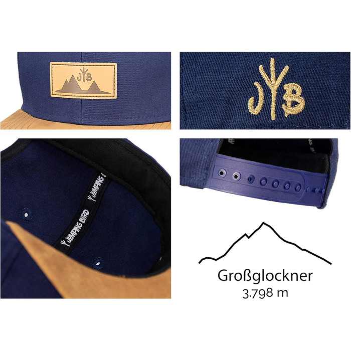 Кепка-снэпбек Jumping Bird унісекс темно-синього кольору, регульована бейсболка для прогулянок та спорту