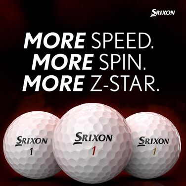 Гольф-м'ячі Srixon Z-Star XV 8, преміум, 12 шт., тур рівень, для дорослих, Pure White