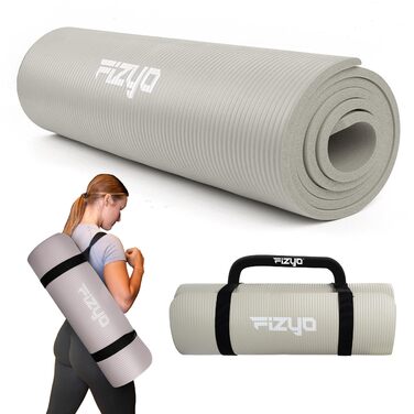 Килимок для йоги, фітнесу та пілатесу Phyzyo, 190x60x1.5 см, сірий