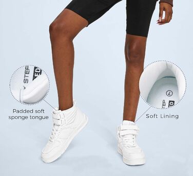 Жіночі баскетбольні черевики Lucky Step з клямкою - стильні кросівки з екошкіри, розмір 39 EU, білі