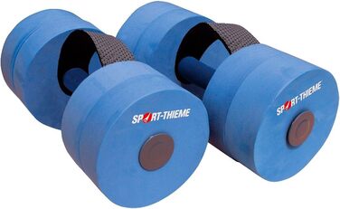 Гантелі для аквафітнесу Sport-Thieme з петлею | Гантелі для аква-джогінгу з оптимальною плавучістю та опором води | Дві розміри | Шкіряний матеріал, блакитні, дитячі