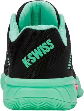 Жіноче тенісне взуття K-Swiss Express Light 3 Clay - чорний, неон м'ята, неон пастельний рожевий (40 EU)