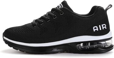 Кросівки для чоловіків та жінок. Легкі спортивні кросівки для бігу та ходьби. Розмір 44 EU. Білий та чорний колір.