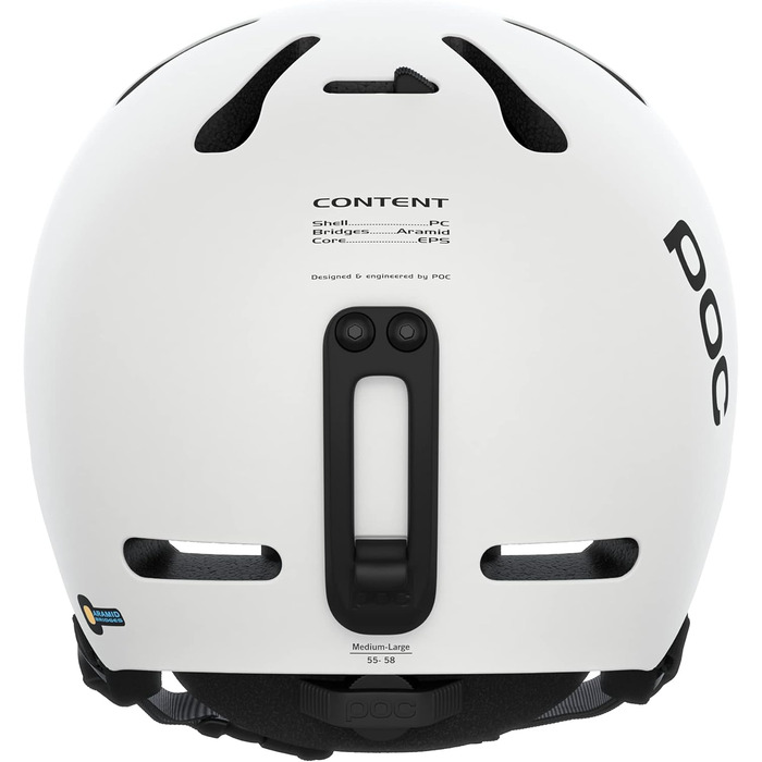 POC Fornix – легкий шолом для лиж і сноуборду, матовий чорний, XS-S (51-54 см), для безпечного та комфортного катання