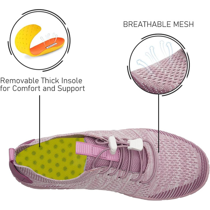 Взуття для плавання та відпочинку WateLves: шкарпетки для водних видів спорту, пляжу та басейну. Розмір 38 EU, фіолетовий