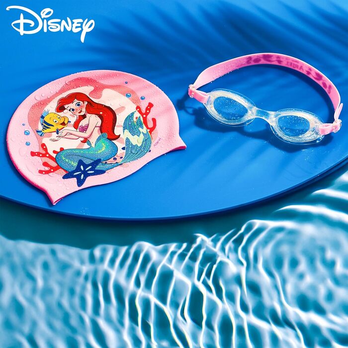 Дитячий набір для плавання Disney: Шапочка та окуляри Stitch, UV-захист, Антизапіт, 3-6 років, Рожевий