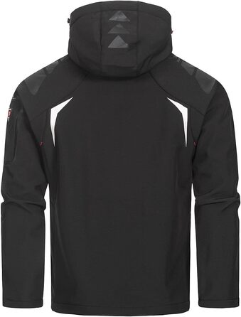 Чоловіча функціональна куртка для активного відпочинку Geographical Norway Tangata (біла, M / чорна, L)