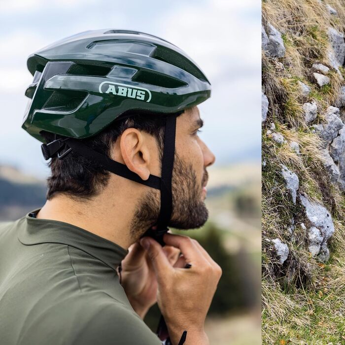 Велосипедний шолом ABUS PowerDome ACE для шосе, з вентиляцією, Race Cap, сірий, розмір L (57-61 см), для чоловіків і жінок, Made in Italy