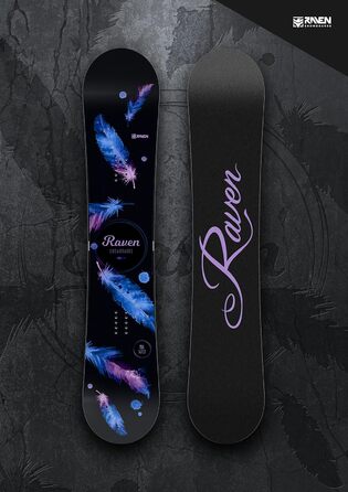 Сноуборд RAVEN Mia Black + Фіксуючі кріплення Fastec FT360 150 см + Fastec Fuchsia M