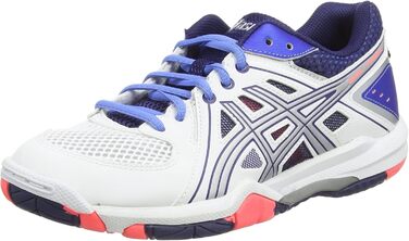 Жіночі волейбольні кросівки Asics Gel-Task, 42.5 EU, білий, білий, блакитний, корал