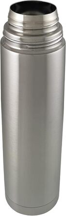 Термос Helios 1104 Active 1 л, нержавіюча сталь, BPA-free, для гарячих та холодних напоїв, сріблястий, для туризму та активного відпочинку