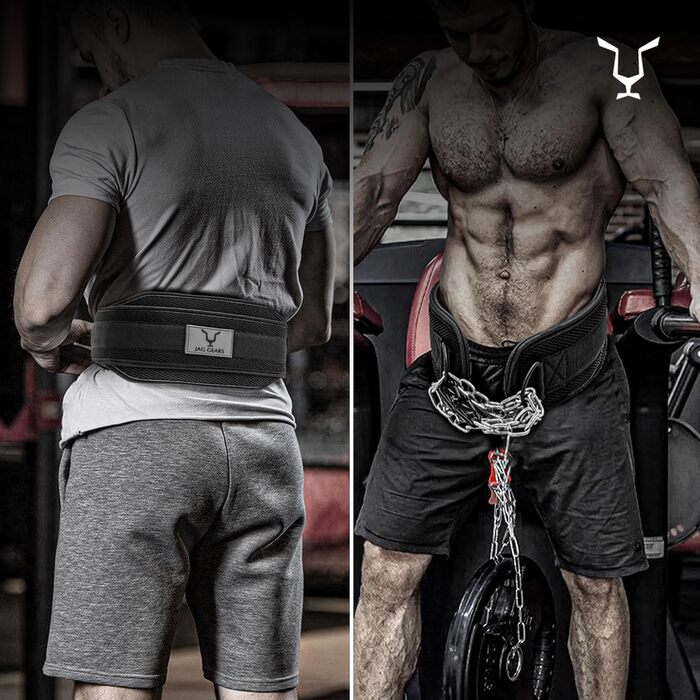 Пояс для підтягувань з ланцюгом 91.4 см, Heavy Duty сталевий ланцюг + 2 карабіни, для бодібілдингу, силових тренувань, важкої атлетики та підтягувань, пояс для ваги Black