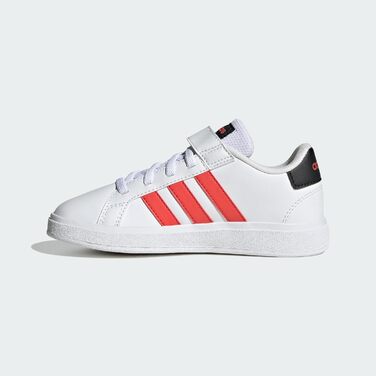 Кросівки Adidas Grand Court C для дітей (28.5 EU, білий, червоний, чорний)