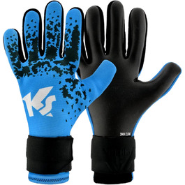 Воротарські рукавички KEEPERsport Varan Challenge 3мм Grip для футболу, для дорослих і дітей, сині, розмір 4-11