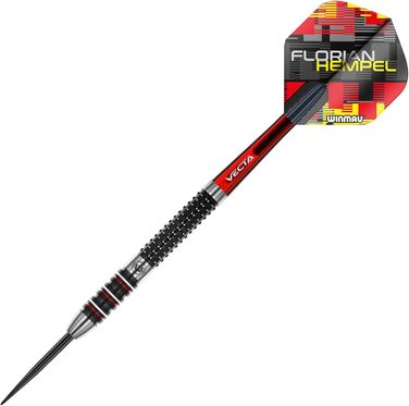 Дротики Winmau Steel Flo Hempel 25 г, сталь, 90% вольфрам, чорні