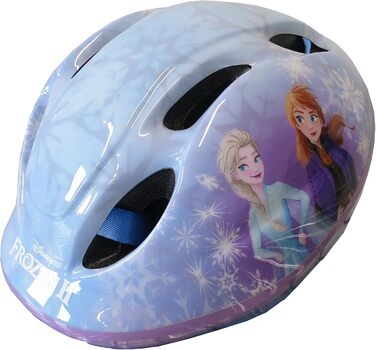 Дитячий велосипед Atlas Frozen 12 дюймів для дівчаток, з кошиком, ляльковим сидінням, захисними крилами та шоломом, блакитний