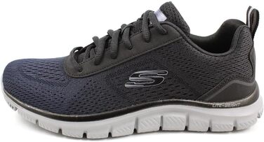 Чоловічі кросівки Skechers Track Ripkent (42.5 EU, Wide Fit), темно-сині з чорною обробкою, сітчасті