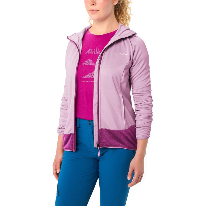 Жіноча флісова куртка VAUDE Tekoa Fleece Jacket II, колір raspberry (малиновий), розмір 42
