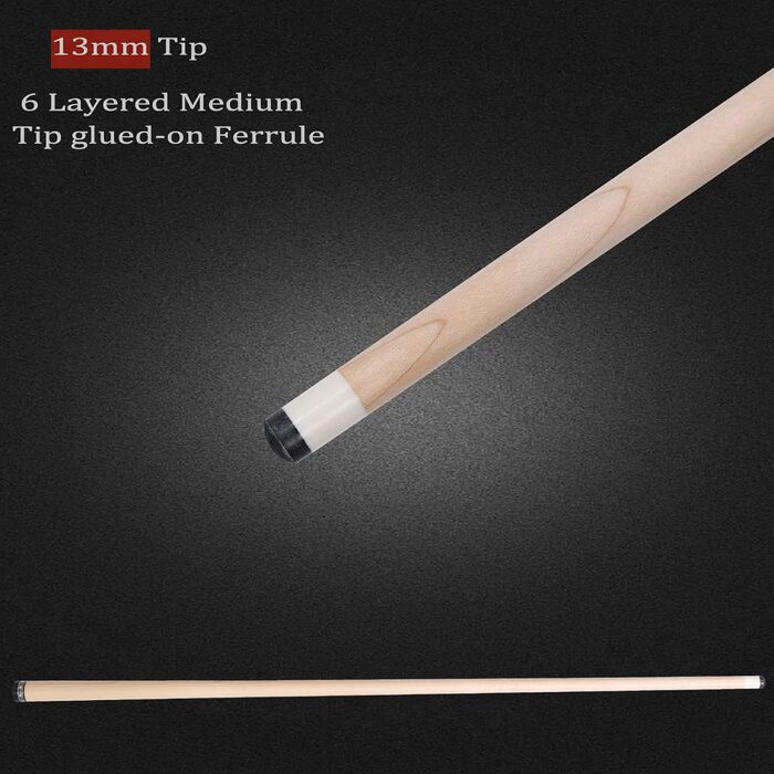 Кю (біліардний кий) CUEELF 147.3 см, Ахор, блакитний/червоний - для більярду