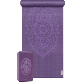 Набір для йоги Yogistar Starter: килимок і блок, фіолетовий, Ajna Chakra