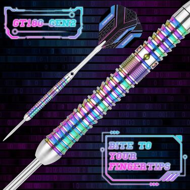 Дарти WIN.MAX Tungsten 90% (3 шт) 18-28г, металеві наконечники, професійні сталеві дротики 24г, кольорові