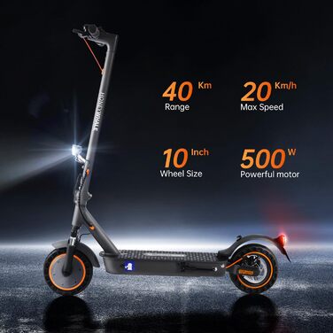 Електросамокат E9 Max, 40 км, з допуском до доріг, 10