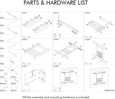 Стійка для київ для більярдних київ XCSOURCE, чорна, з масивного дерева, на 8 київ