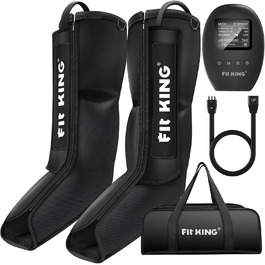FIT KING масажер для ніг і стоп, компресійний апарат для лімфодренажу, масажер для поліпшення кровообігу, від набряків та судом, без функції нагріву