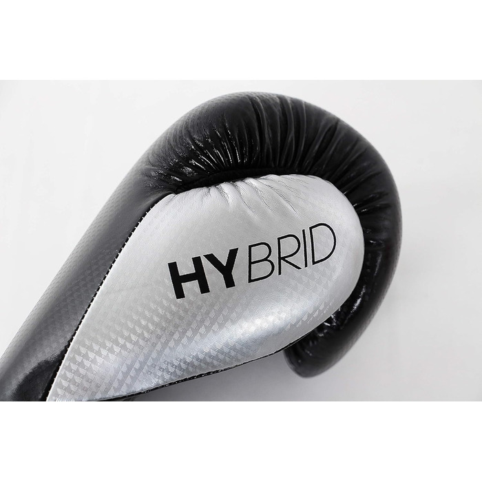 Боксерські рукавички adidas Hybrid 65, 10 унцій, чорні/білі, для чоловіків