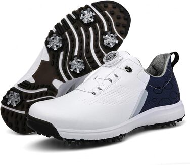 Жіночі гольф-туфлі з шипами, водонепроникні та легкі. Білий колір (41 EU, Синій)