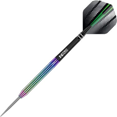 Професійні сталеві дротики RED Dragon Razor Edge із вольфраму з оперенням і стрижнями