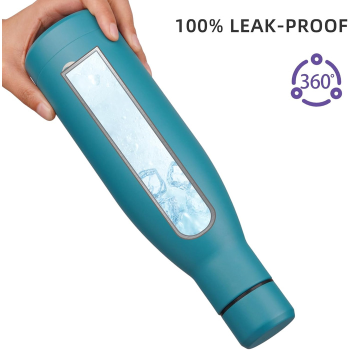 Термос-пляшка BJPKPK 500 мл з нержавіючої сталі, чорно-червоний, для напоїв, багаторазовий, термоізоляційний