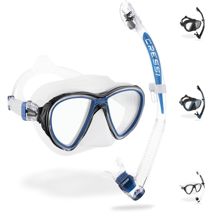 Набір для снорклінгу Cressi Quantum + Itaca Ultra Dry, універсальний, для дорослих