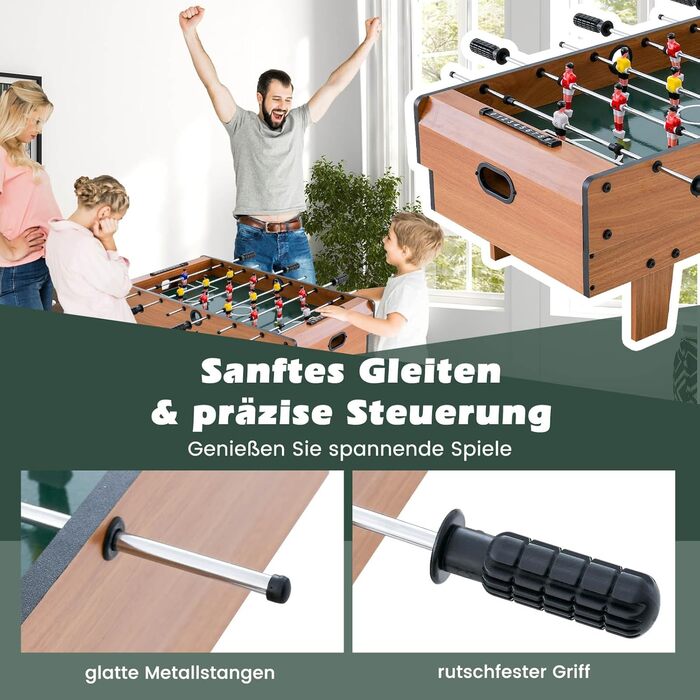 DREAMADE 4-в-1 міні-ігровий стіл: футбол, хокей, більярд, теніс. Ідеально для дітей та дорослих
