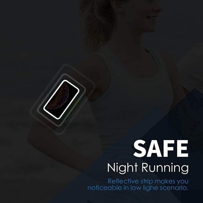 Спортивний браслет для бігу з відділенням для телефону та ключей (сумісний з iPhone 17/16/15/14/13/12/11 Pro Max/Plus), м'ятно-зелений