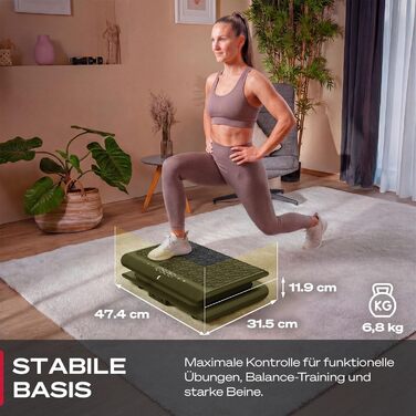 Віброплатформа Sportstech sVibe Lite чорна: для дому, до 120 кг, схуднення, спалювання жиру, м'язовий набір, тренування всього тіла, 99 рівнів інтенсивності, німецька якість