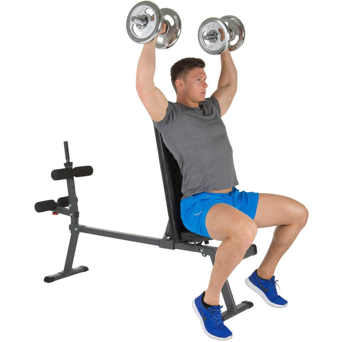 Різнофункціональна лава для преса та жиму Hammer Ab Bench Perform One, антрацит/чорний, 160 x 32 x 119 см