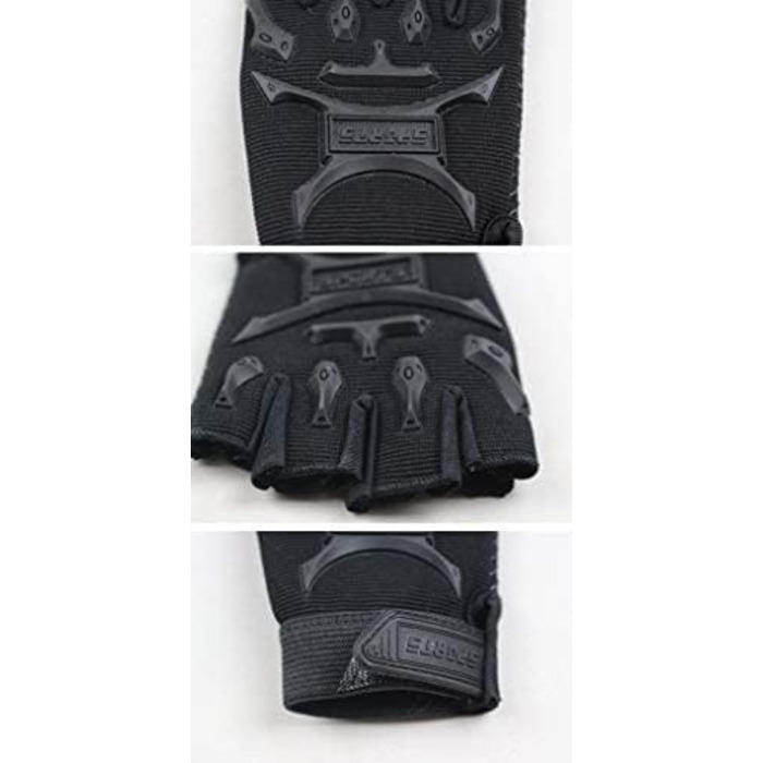 Дитячі велосипедні рукавички Long Keeper для хлопчиків та дівчаток, напівпальцеві, для скейтбордингу, катання на роликах та альпінізму, Outdoor Sport (камуфляж/S)