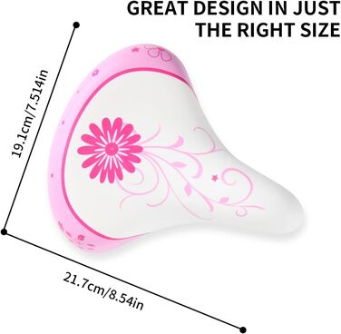 Дитячий велосипедний сідло EIRONA – широкий, комфортний, для дівчаток 12-20